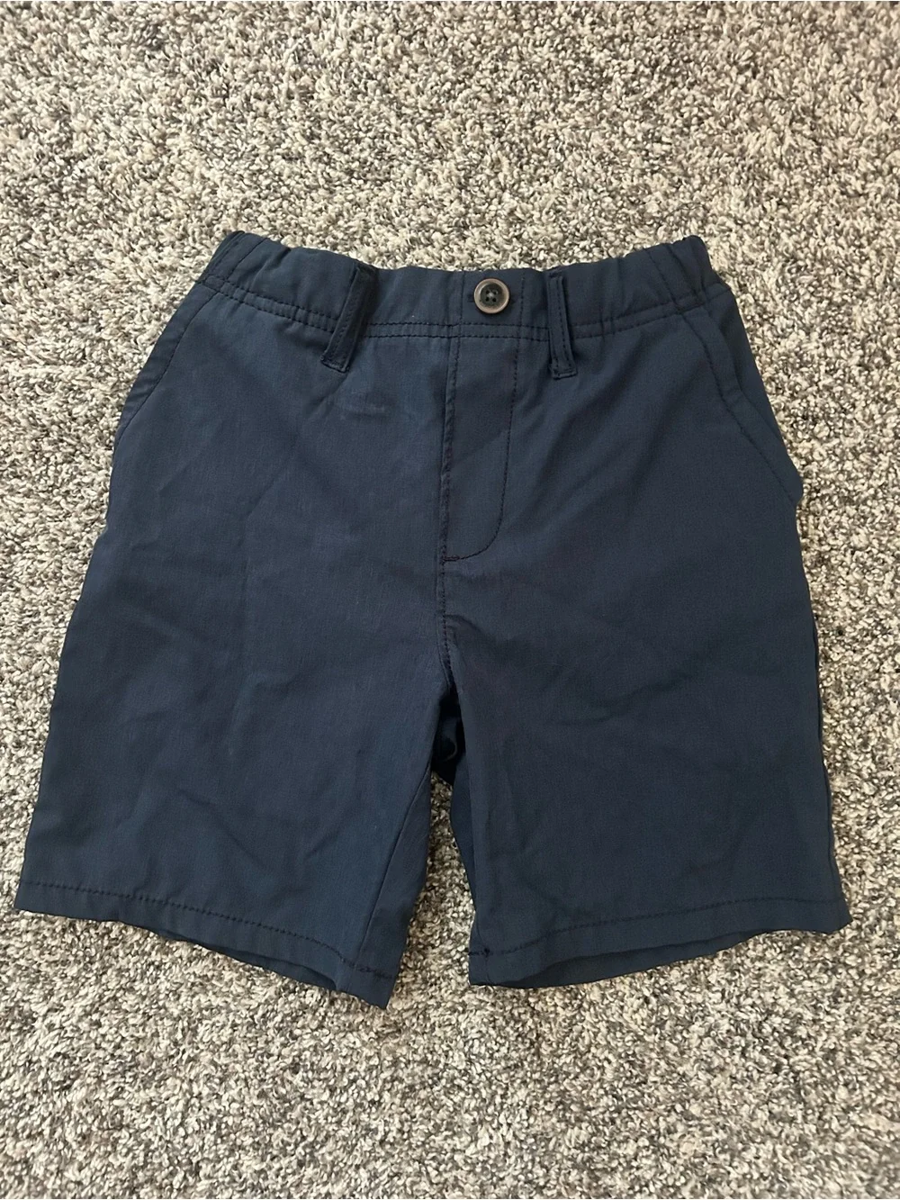 Boys, OshKosh B'gosh, Navy Blue Adjustable Waist Shorts, Size 7